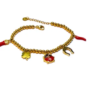 CHARMS COCCINELLA E FERRO DI CAVALLO GOLD