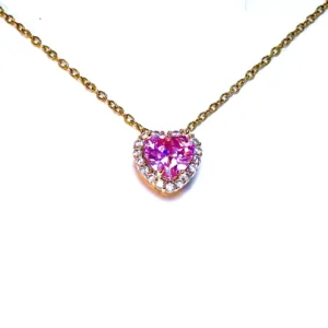 CUORE CRISTAL ROSA GOLD