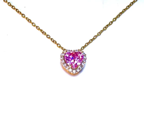 CUORE CRISTAL ROSA GOLD